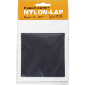 Nylon-lap M/LIM TIL OMGÅENDE REPARATION, Marineblå str. 10x20 cm,