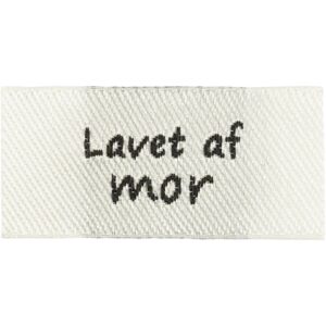 Label, "Lavet af mor", Trend white