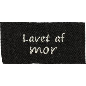 Label, sort, "Lavet af mor", Sort