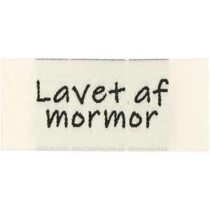 Label, "Lavet af mormor", Trend white
