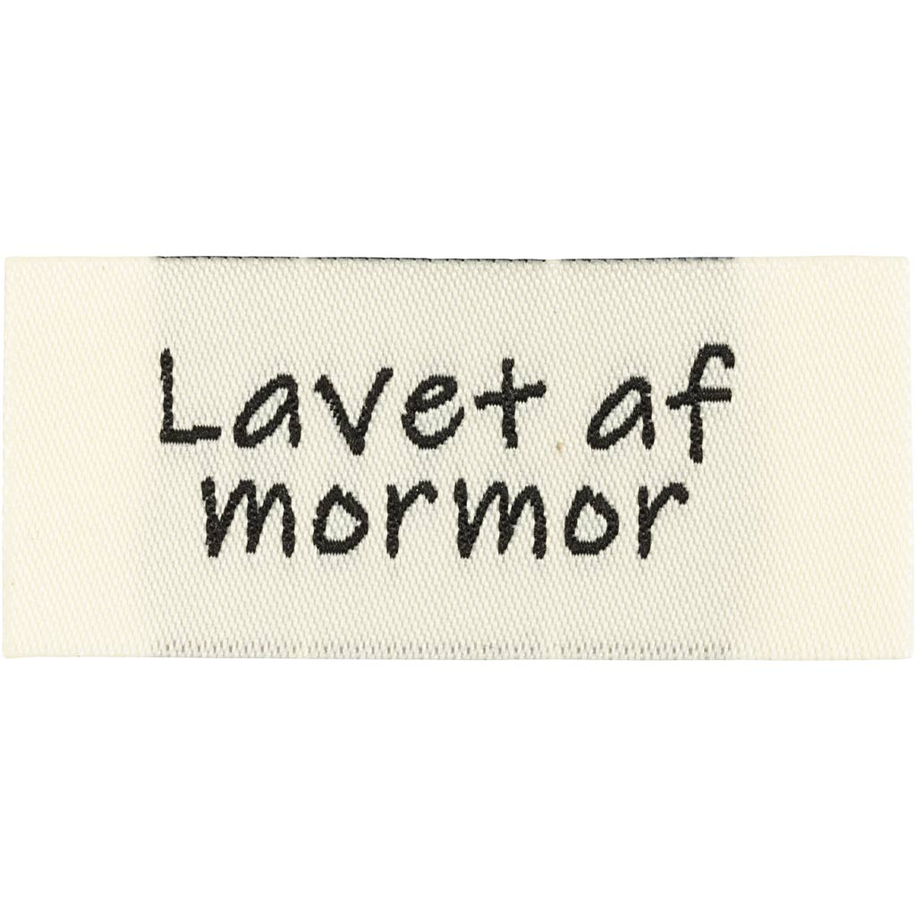 Label, "Lavet af mormor", Trend white