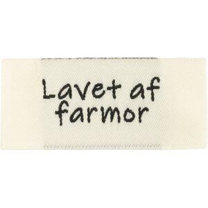 Label, "Lavet af farmor", Trend white