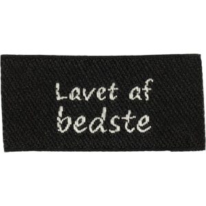 Label - "Lavet af bedste", Sort