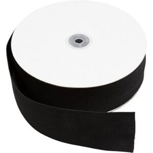 Linnings-elastik 50mm 25m, Sort