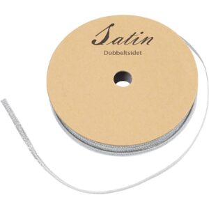 Metallic bånd 3mm 10m Sølv