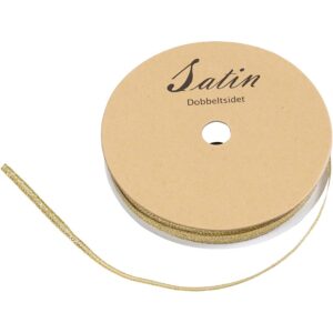 Metallic bånd 3mm 10m Guld