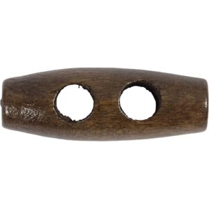 Duffelcoat knap 30mm Mørkbejdset