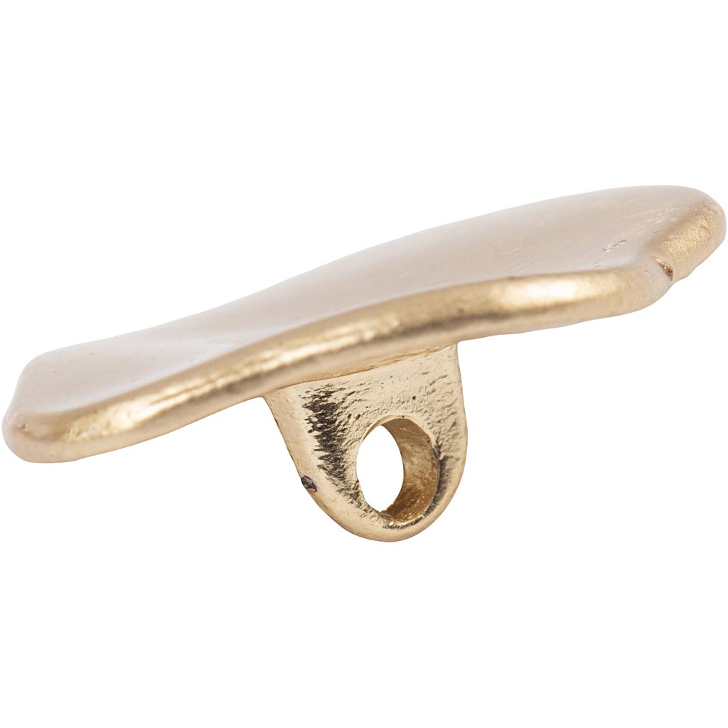 Pynteknap metal 18mm Pale gold - Billede 2
