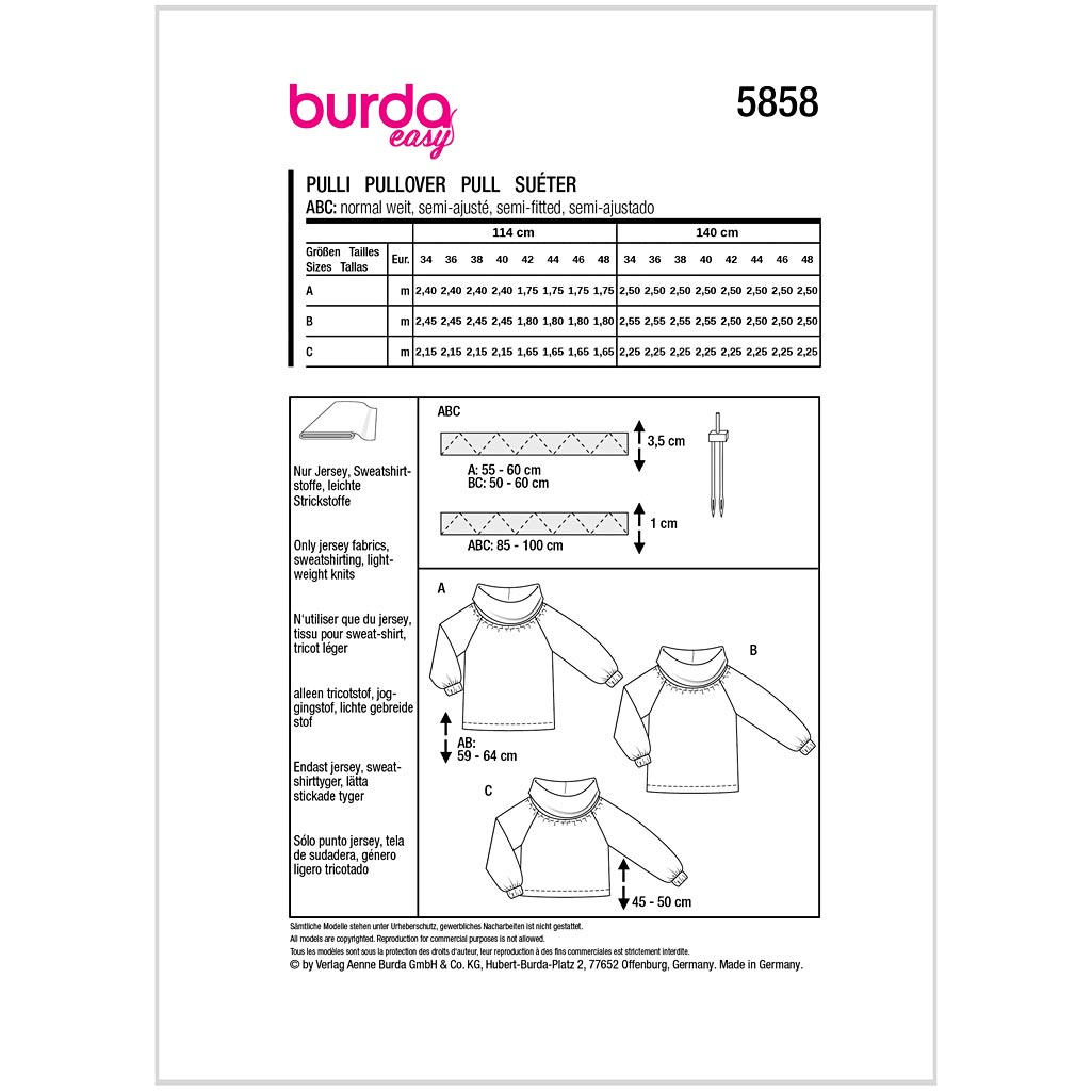 Burda mønster, Toppe, overdele - Billede 2