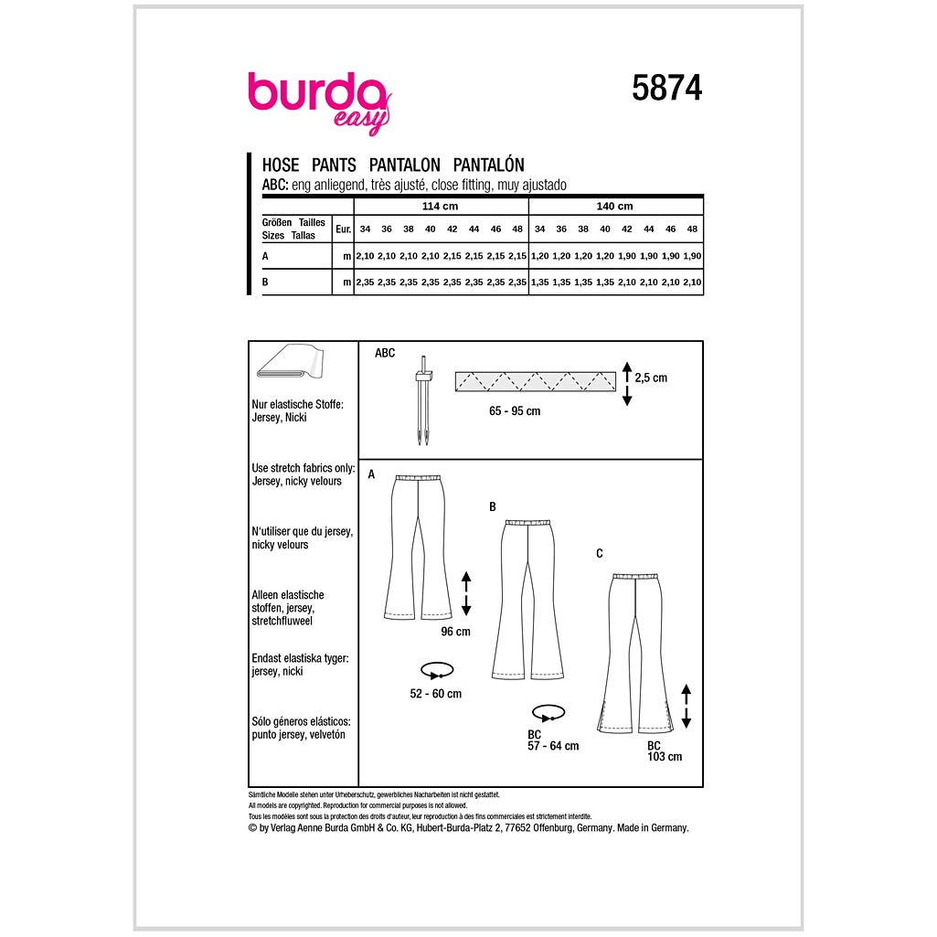Burda mønster, Bukser - Billede 2