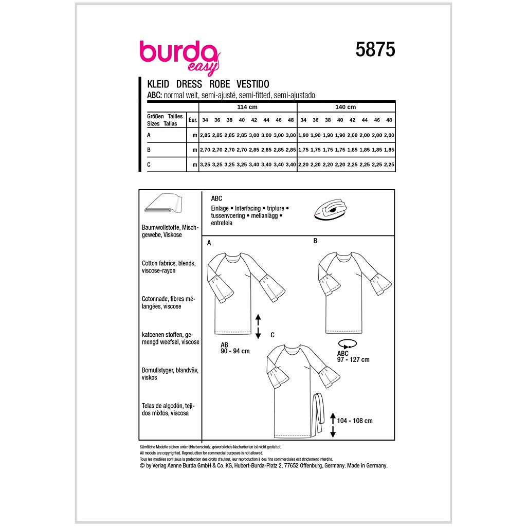 Burda mønster, Kjole - Billede 2