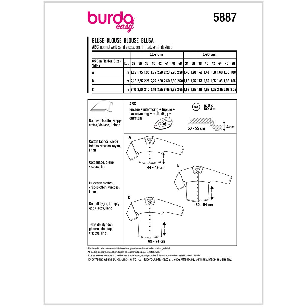 Burda mønster, Bluse - Billede 2