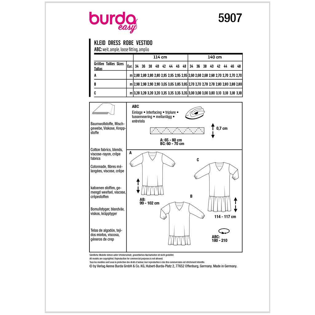 Burda mønster, Kjole - Billede 2