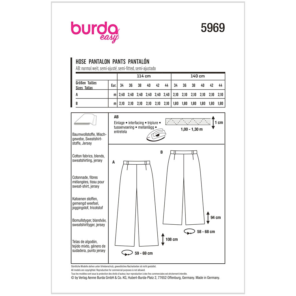 Burda mønster, Bukser - Billede 2