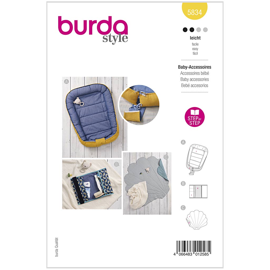 Burda mønster, Børn, Baby tilbehør