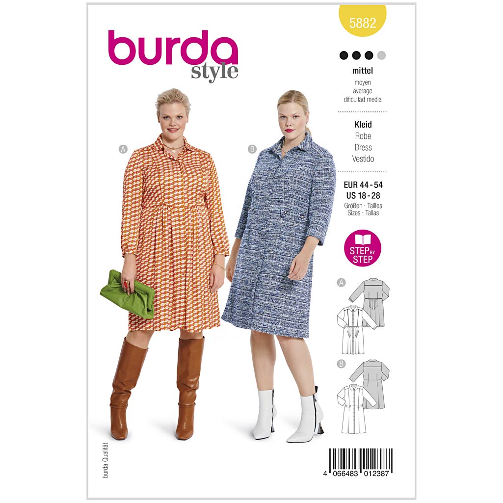 Burda mønster, Kjole