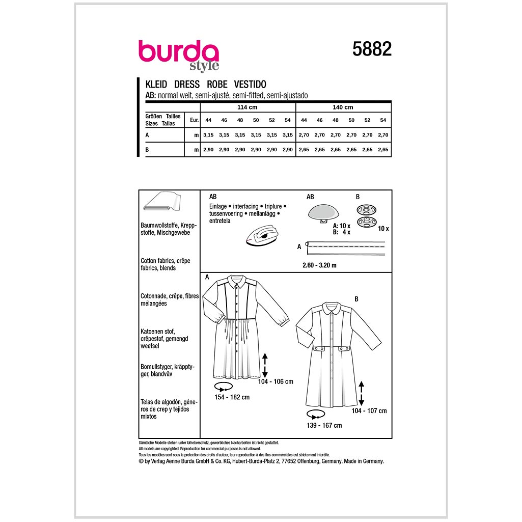 Burda mønster, Kjole - Billede 2