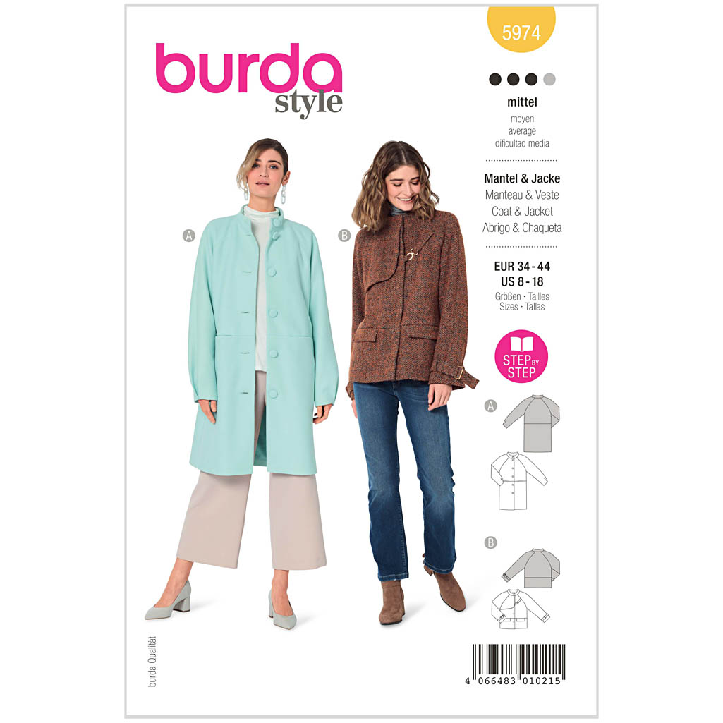 Burda mønster, Jakke og frakke