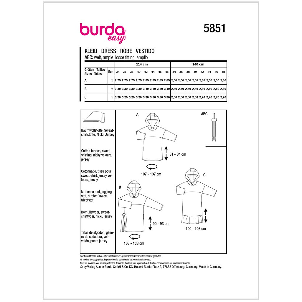 Burda mønster, Kjole - Billede 2