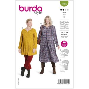 Burda mønster, Kjole og tunika top