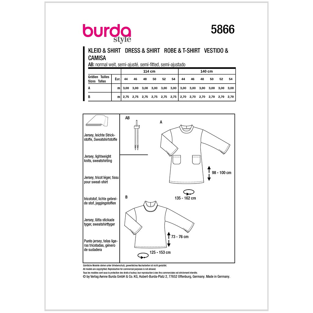 Burda mønster, Kjole og top - Billede 2