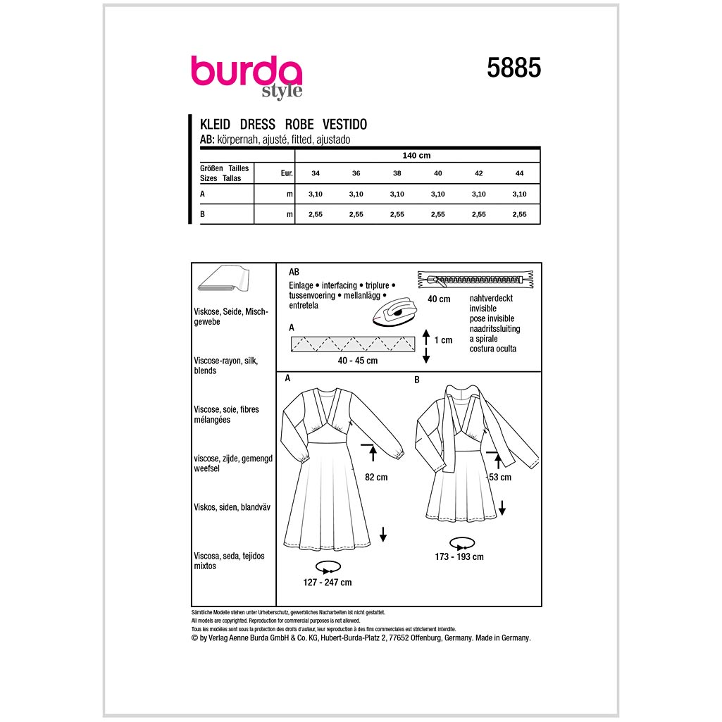 Burda mønster, Kjole - Billede 2