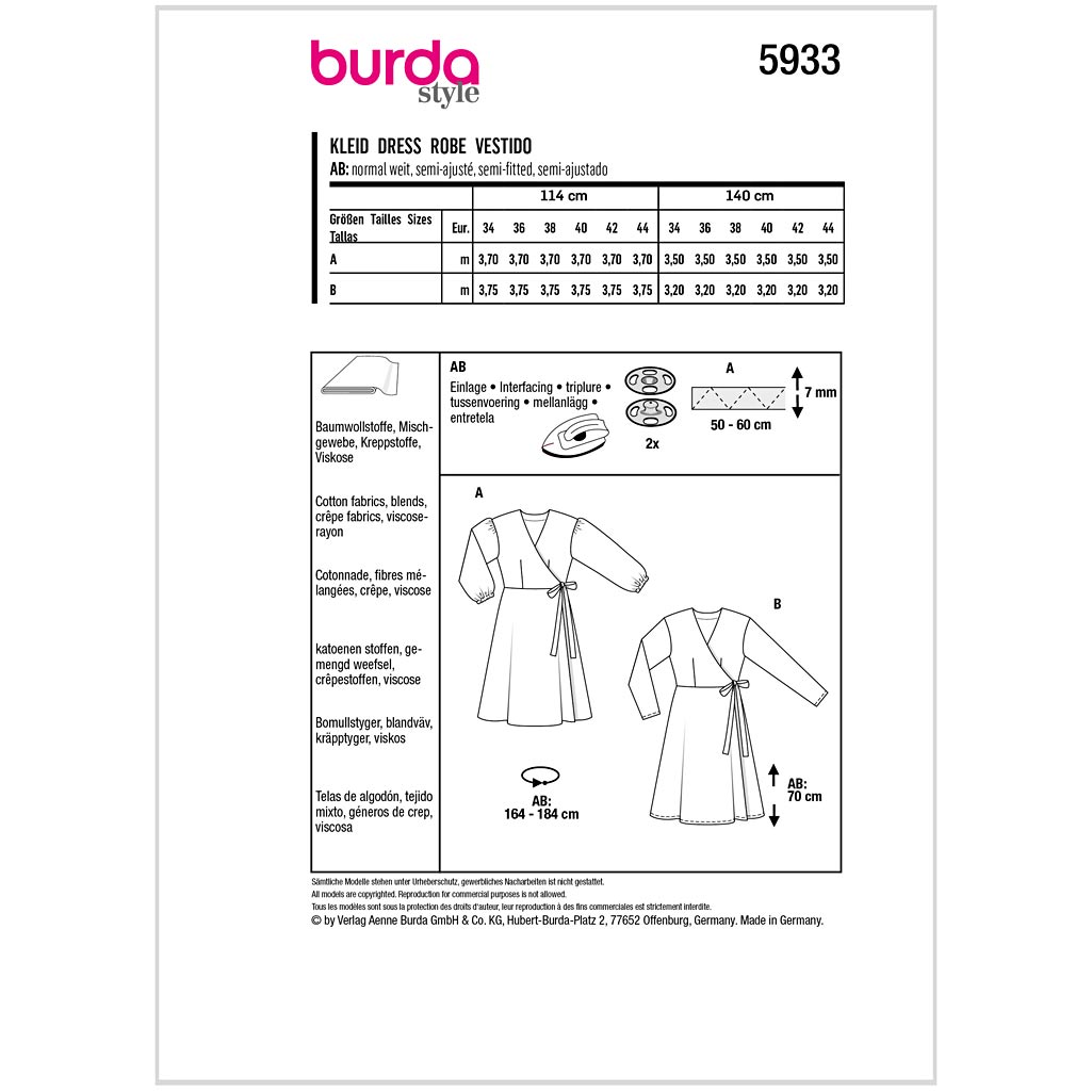 Burda mønster, Kjole - Billede 2