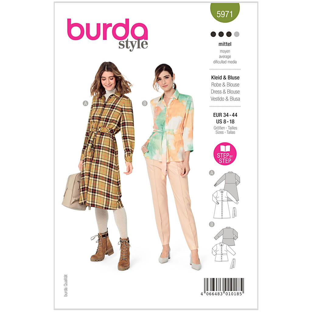 Burda mønster, Kjole og bluse