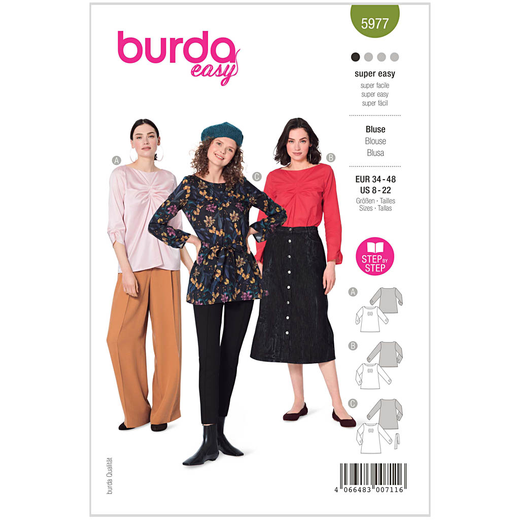 Burda mønster, Bluse