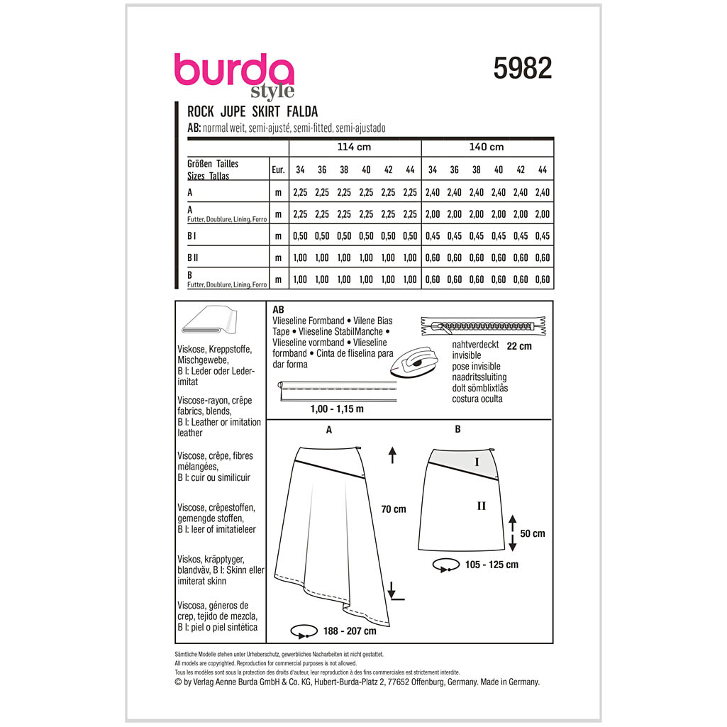 Burda mønster, Nederdel - Billede 2