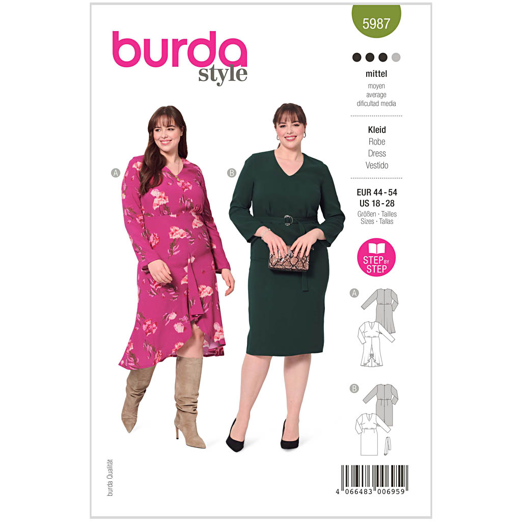 Burda mønster, Kjole