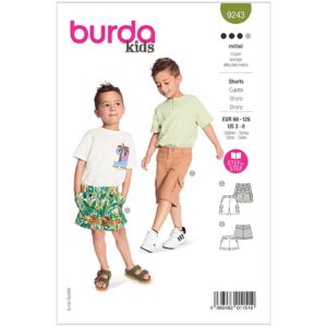 Burda mønster, Børn,  Shorts str 98-128
