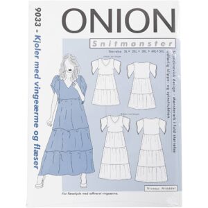 Onion Plus Størrelser, Kjoler m/ vingeærmer og flæser