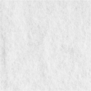 Pladevat 100 gram/m2 ca. 10mm tykkelse, Hvid