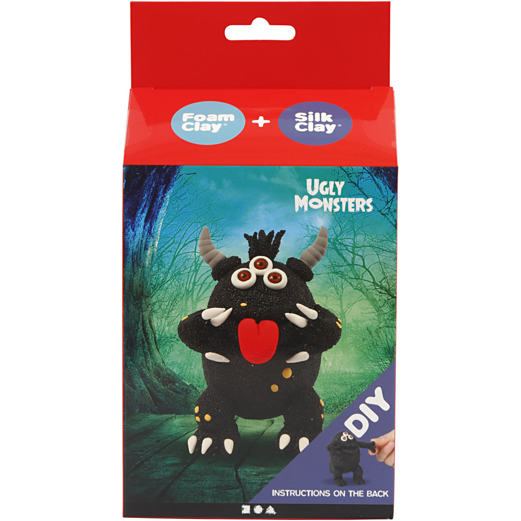 Funny Friends, sort, monster, 1 sæt - Billede 2