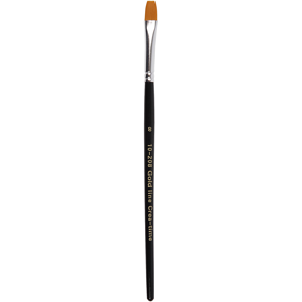 Gold Line Pensler, flade, nr. 8, B: 9 mm, 12 stk./ 1 pk.