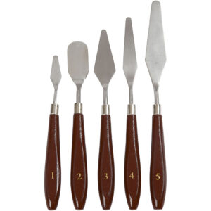 Malerknive, L: 17-23 cm, B: 1,5-2,5 cm, 5 stk./ 1 pk.