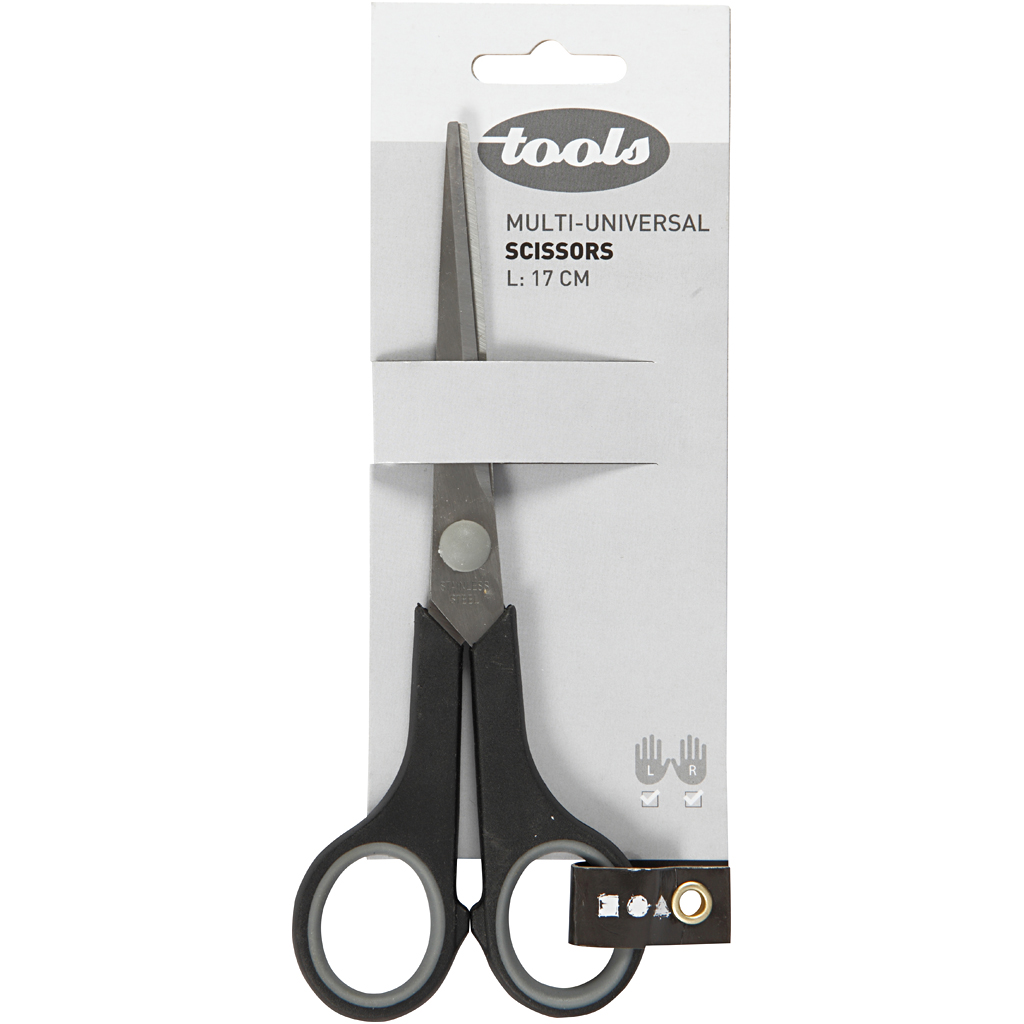 Universalsaks, L: 17 cm, Højre- og venstrehånd, 1 stk. - Billede 3