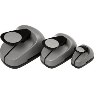 Lag-på-lag stansejernssæt, rund, str. 25+49+75 mm, 3 stk./ 1 pk.