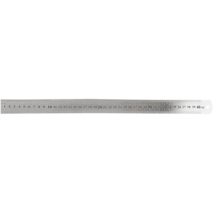 Stållineal, L: 40 cm, 1 stk.