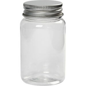 Plastdåse med låg, H: 77 mm, diam. 45 mm, 100 ml, 10 stk./ 1 pk.