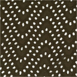 Broderi anglaise m/ zig zag Brun