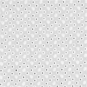 Broderi anglaise m/ cirkler Hvid