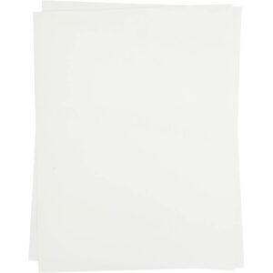 Transferark, transparent, 21,5x28 cm, til lyse tekstiler, 5 ark/ 1 pk.