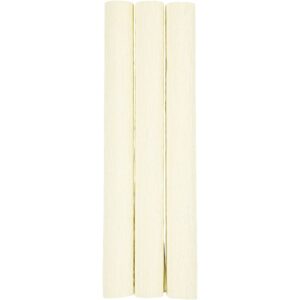 Crepepapir, 25x60 cm, Stræk/crepe: 180%, 105 g, off white, 3 ark/ 1 pk.