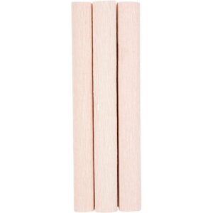 Crepepapir, 25x60 cm, Stræk/crepe: 180%, 105 g, soft rosa, 3 ark/ 1 pk.