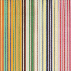 Liggestole stof smalle striber Multicolor