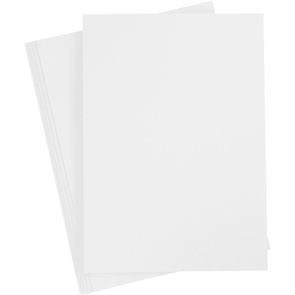Papir, hvid, A4, 210x297 mm, 80 g, 20 stk./ 1 pk.