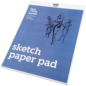 Skitseblok, hvid, A3, 297x420 mm, 70 g, 70 ark/ 1 pk.