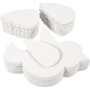 Fugl, hvid, L: 25 cm, 400 g, 100 sæt/ 1 pk.